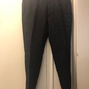 Rag and bone dark blue linen slim fit trousers
